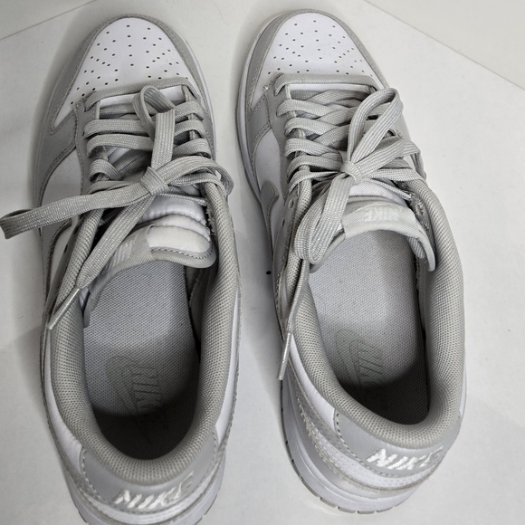 Nike Dunk Low – White/Light Grey – Men’s Size 8 - Picture 4 of 6
